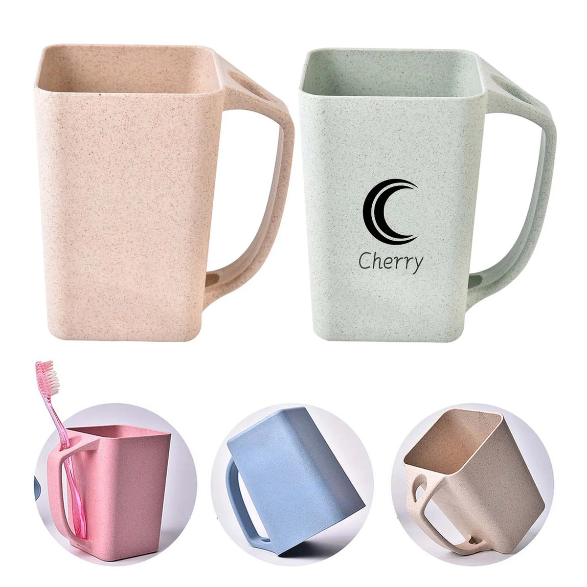 Eco-Friendly Wheat Straw Biodegradable Mugs 1