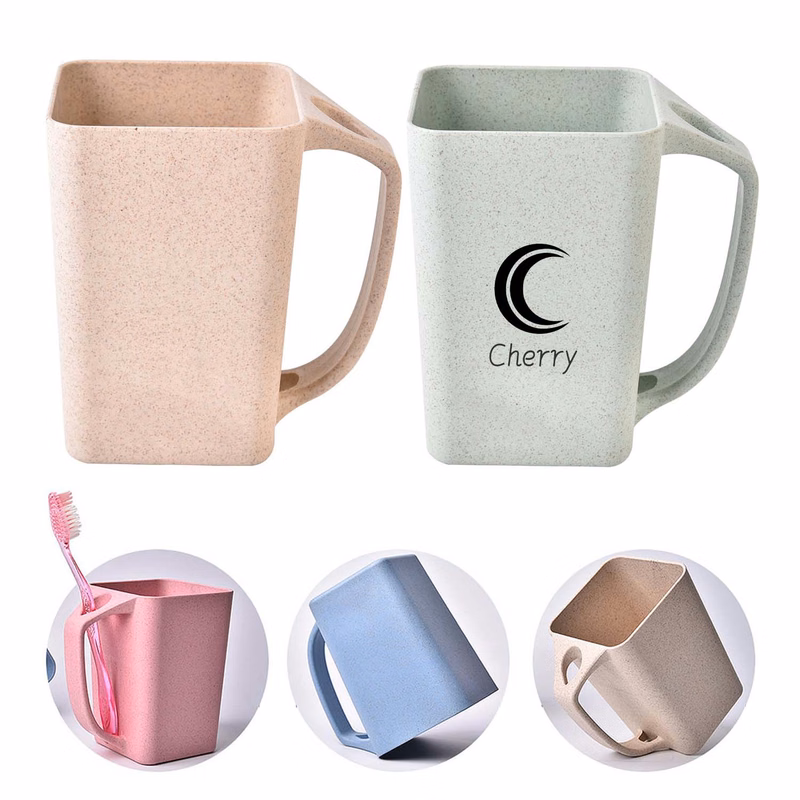 Eco-Friendly Wheat Straw Biodegradable Mugs