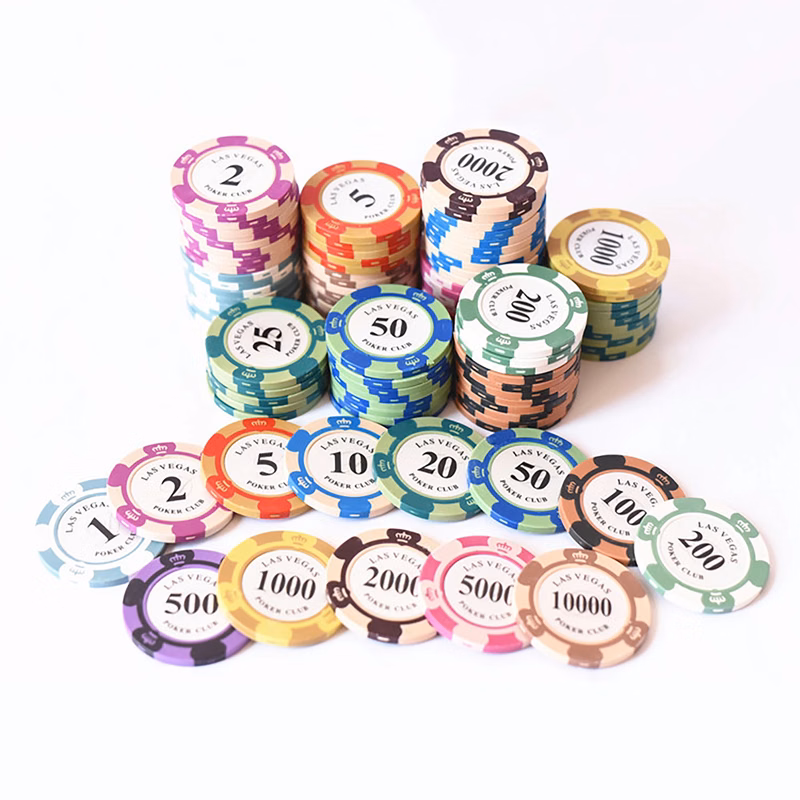 MOQ 50pcs 13.5g Professional Customized Clay Poker Chip