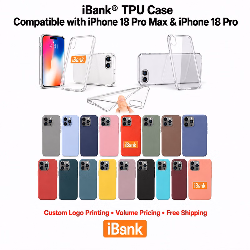 iBank ® Silicone TPU Case compatible with iPhone 18/17/16/15/14 Pro Max Air