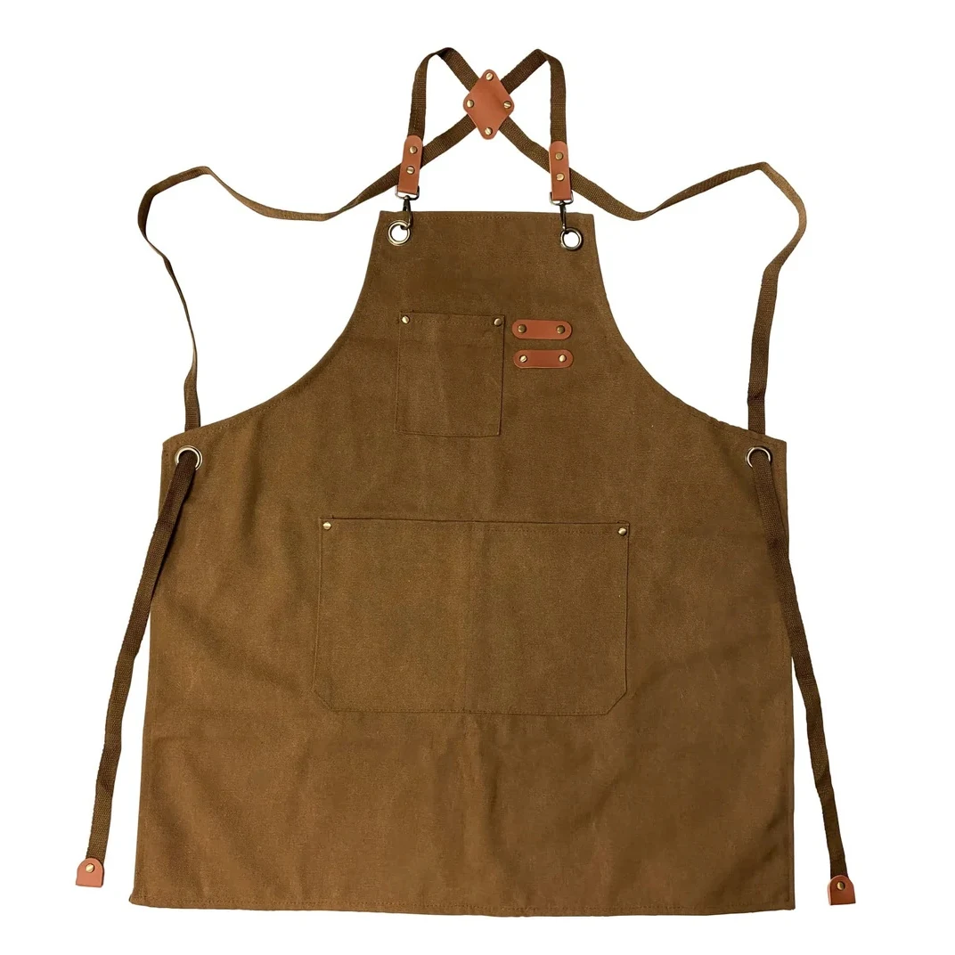 Canvas Apron With Removable Name Patch 1