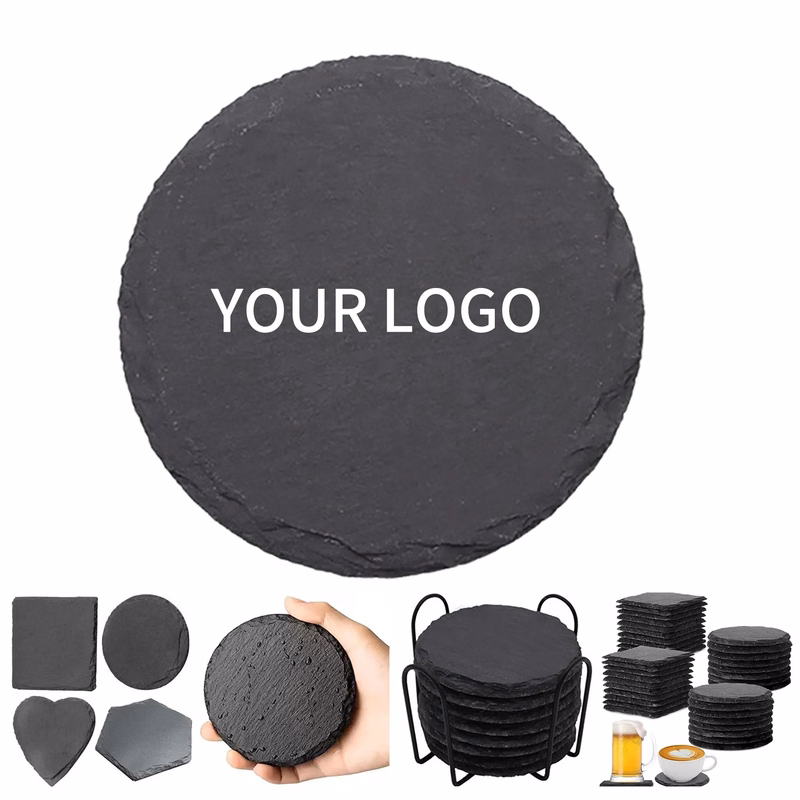 Natural Stone Slate Bar Coaster