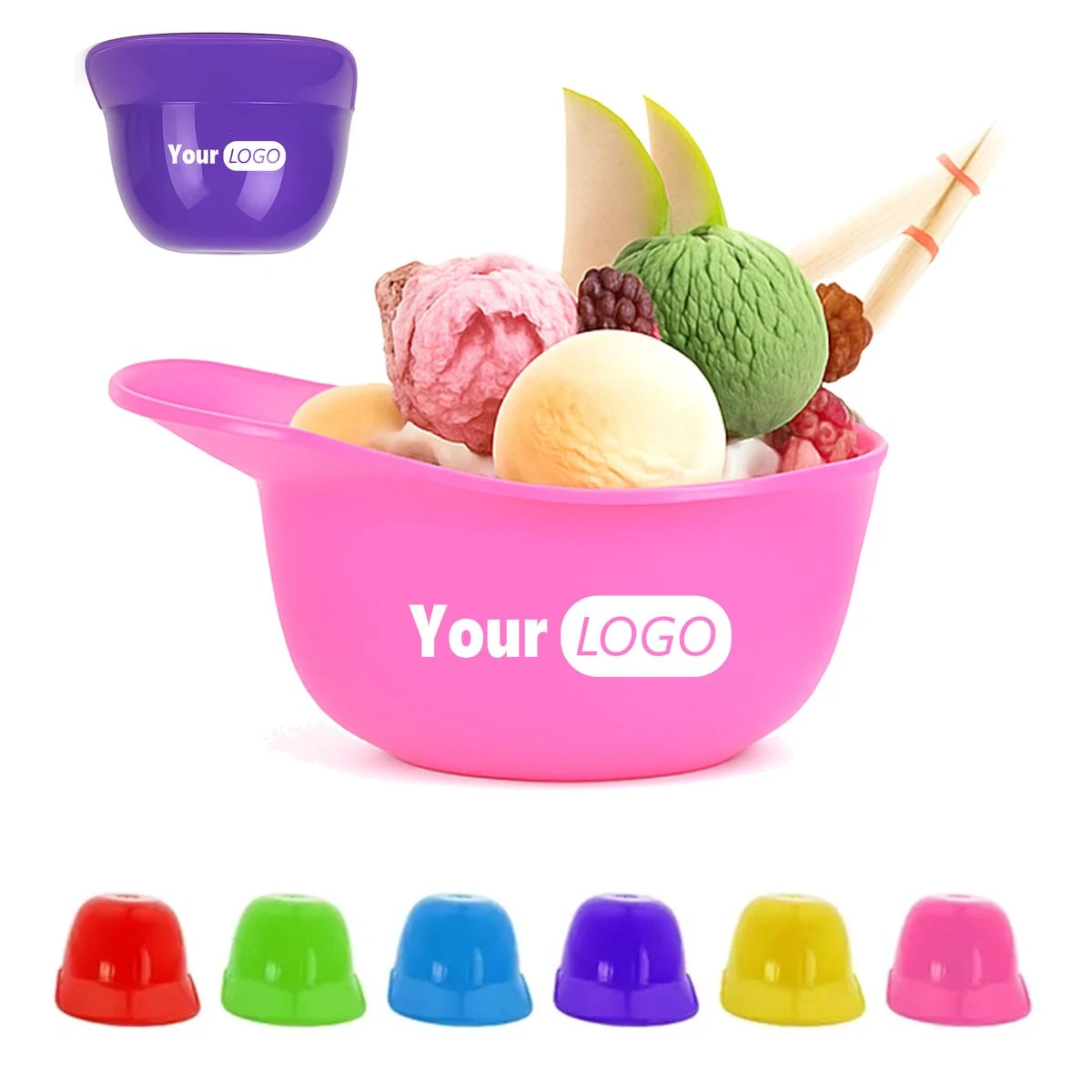Playful Ice Cream Baseball Cap Bowl 1