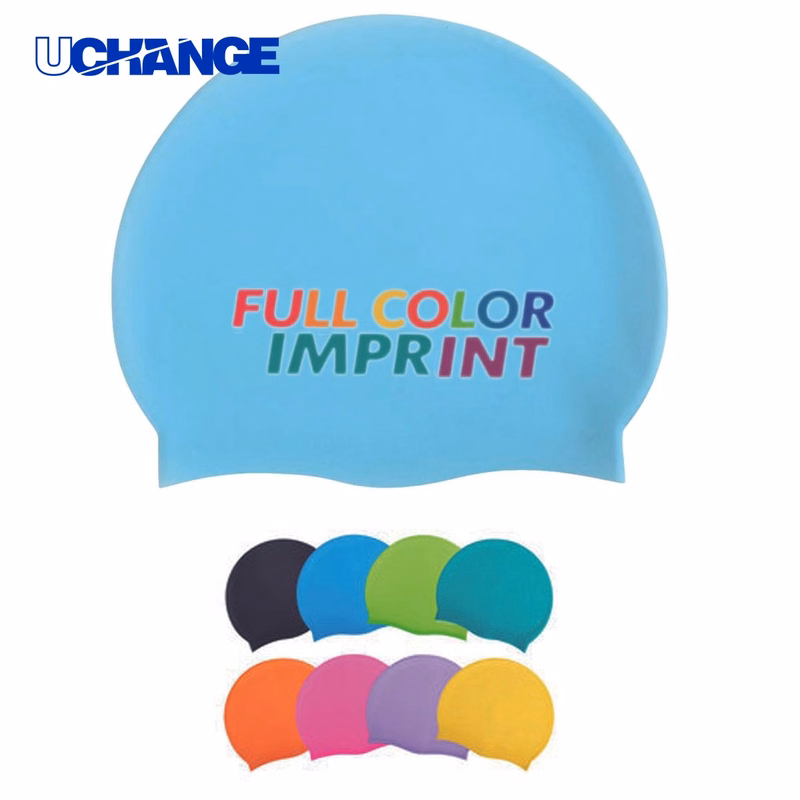 Custom Silicone Swim Cap Flat Style for Swimming