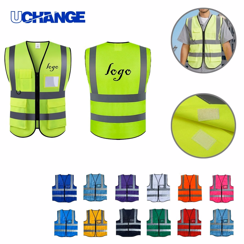 Reflective Multi-Pocket Safety Vest