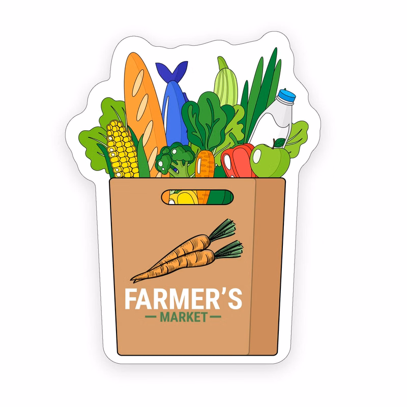 Grocery Bag Shaped NoteKeeper™ Magnet 20 Mil
