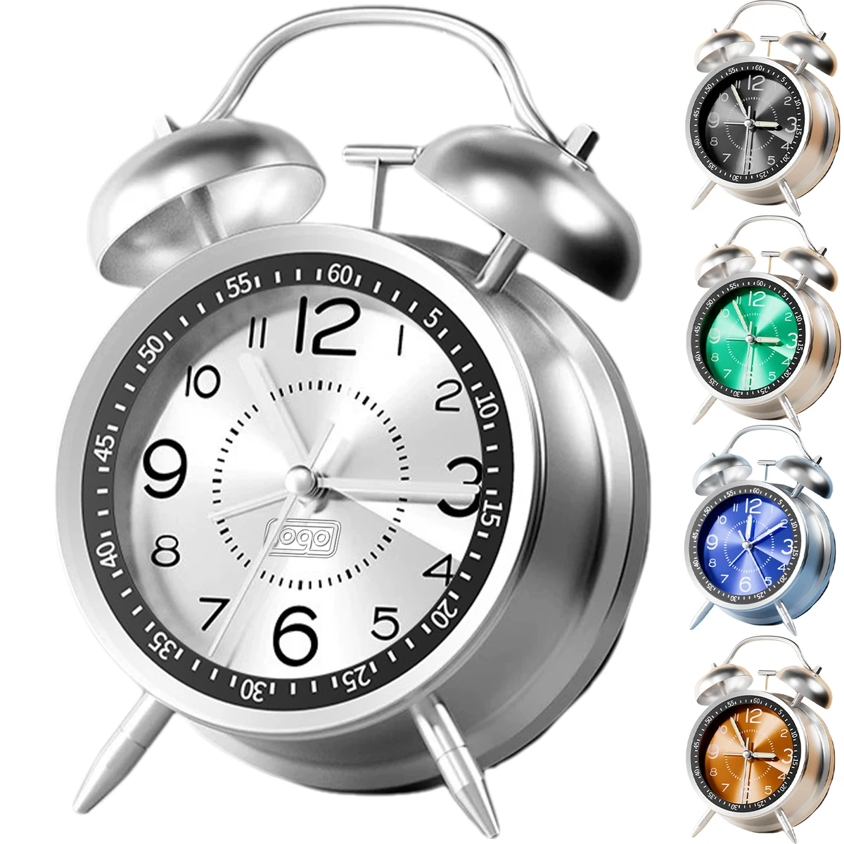 Metal Mechanical Bell Alarm Clock 1