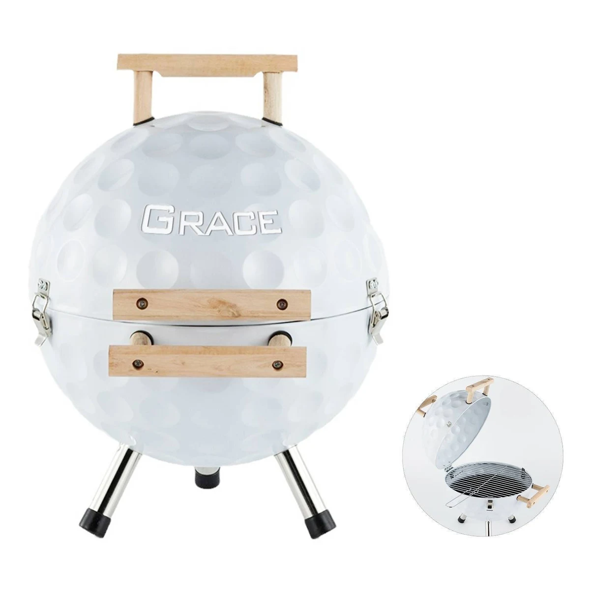 Portable Golf Ball Shaped BBQ Charcoal Grill 1