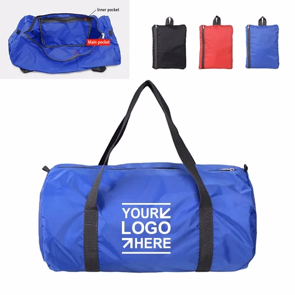 37L Nylon foldable zipper duffle bag