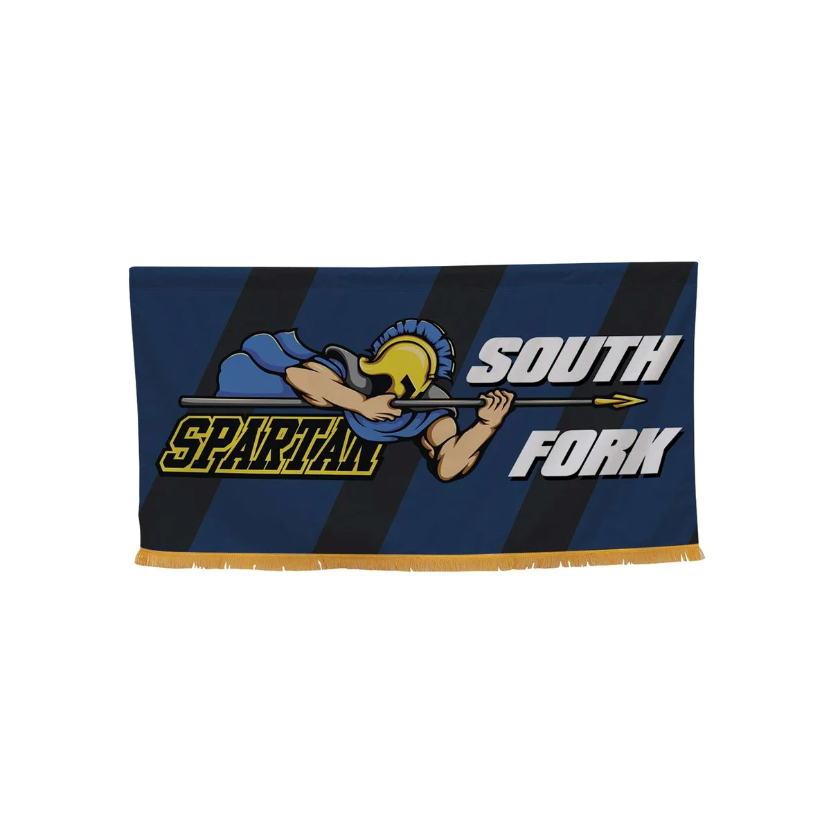 3' x 6' Parade Banner Straight Bottom with Gold Fringe 1