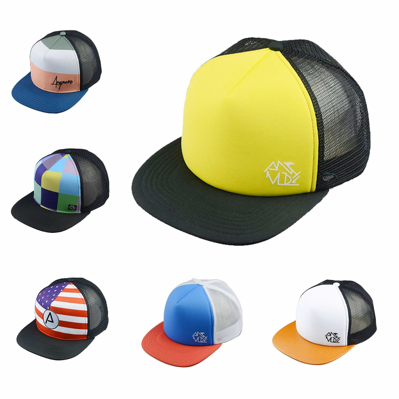 Mesh Flat Brim Baseball Cap