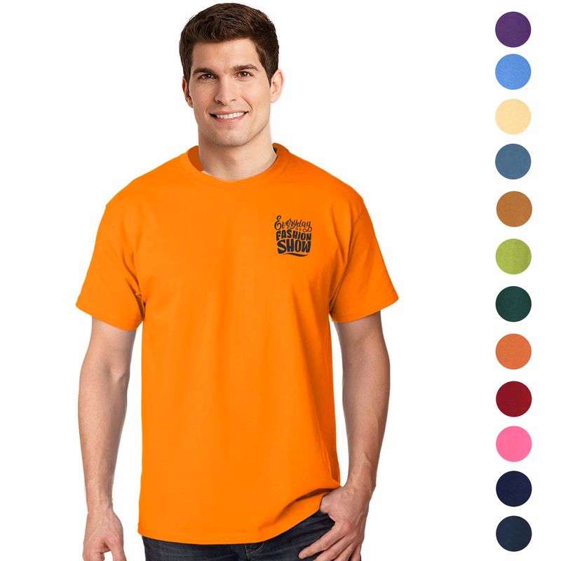 Hanes Tagless 6.1 oz. 100% Open End Preshrunk Cotton T-Shirt