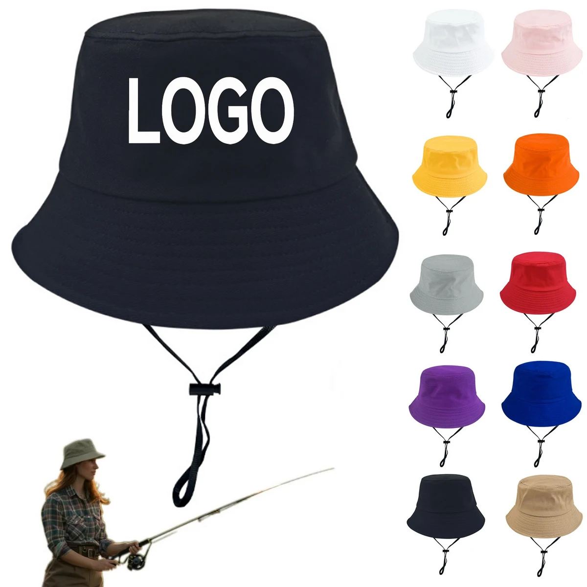 Summer Cotton Bucket Hat 1