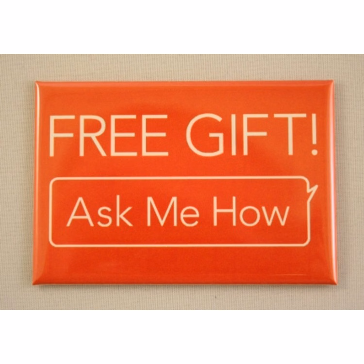 Custom Printed 2" x 3" Buttons with 2 Post Bar Magnet Back