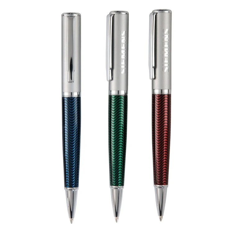 Waves Translucent Ballpoint Twist Action Pen 1