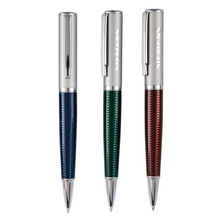 Waves Translucent Ballpoint Twist Action Pen