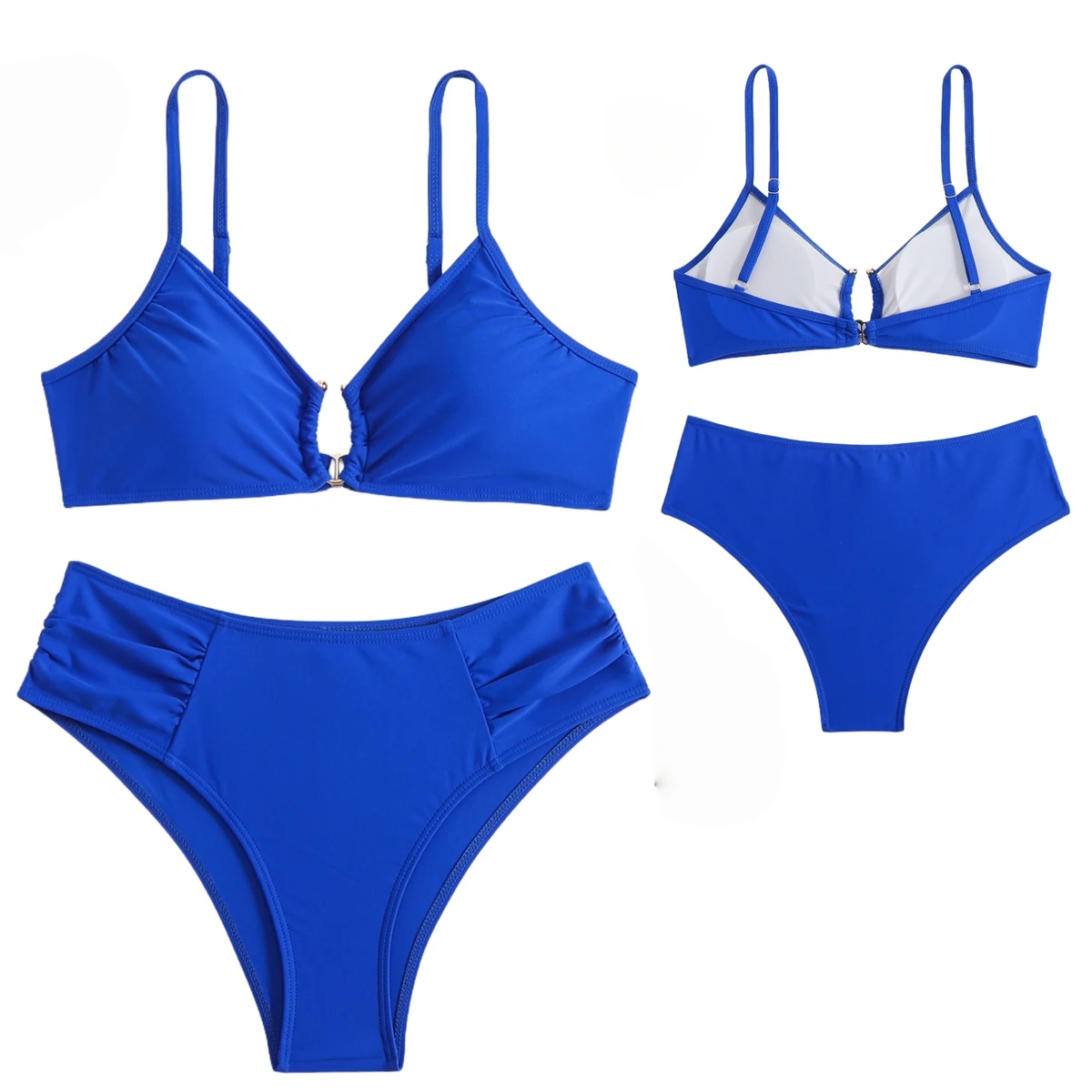 Two Piece Double Strap Bikini Set 1