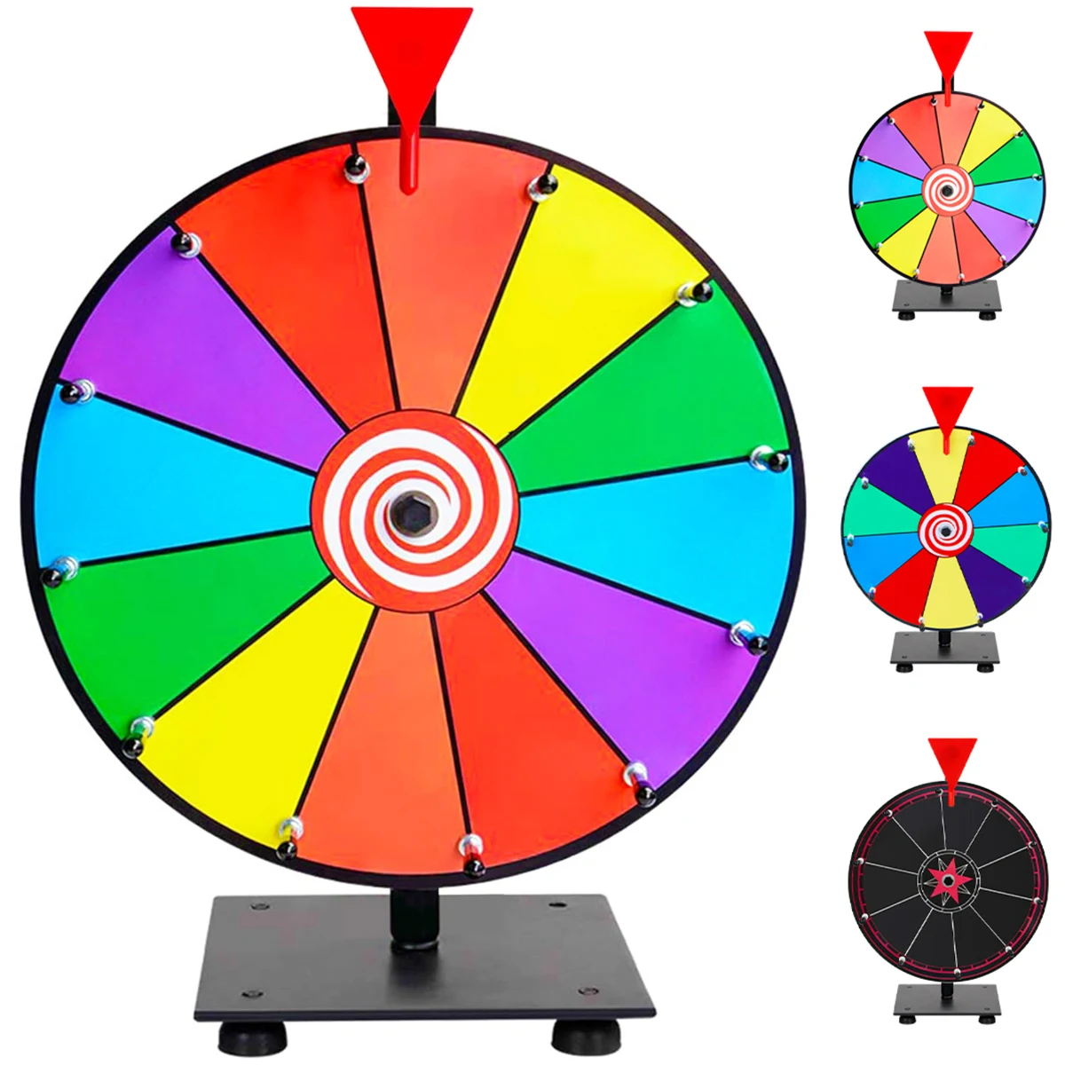 12-Inch Prize Wheel with 12 Customizable Segments & Stand 1