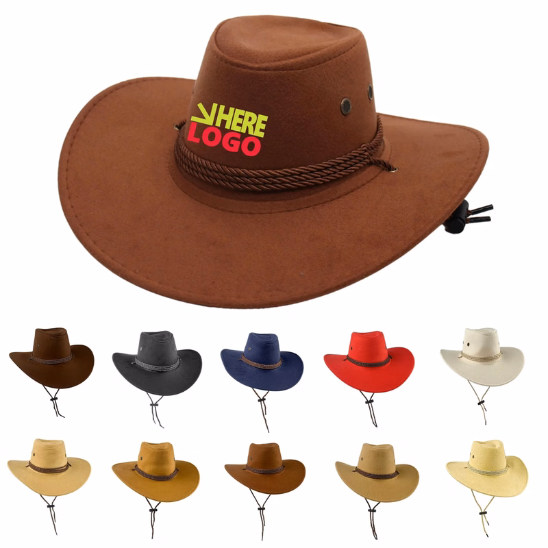 Faux Felt Cowboy Themed Party Hat