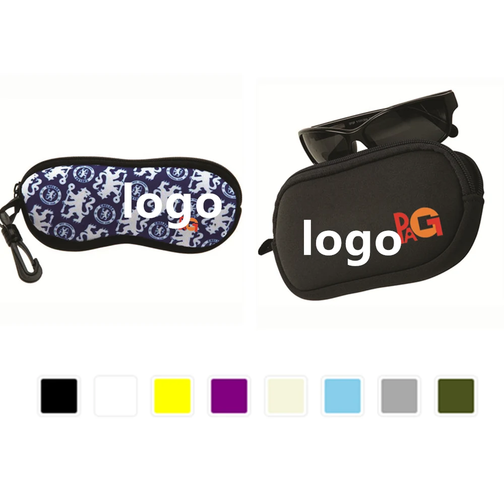 Neoprene Eye Glasses Case Holder With Clip 1