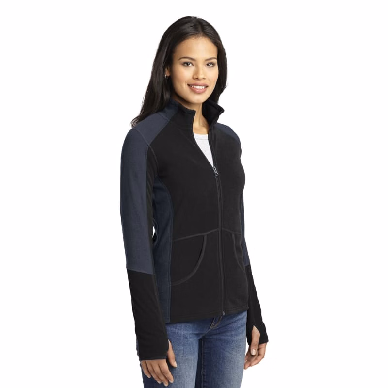 Port Authority Women's Colorblock Microfleece Jacket.