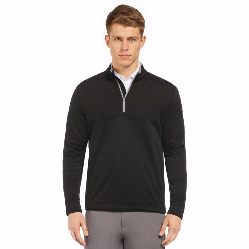 Long Sleeve Ottoman Fleece 1/4 Zip Pullover Sweater