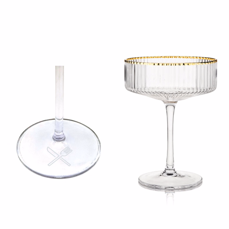 Viski® Meridian Coupe Glass, set of 2
