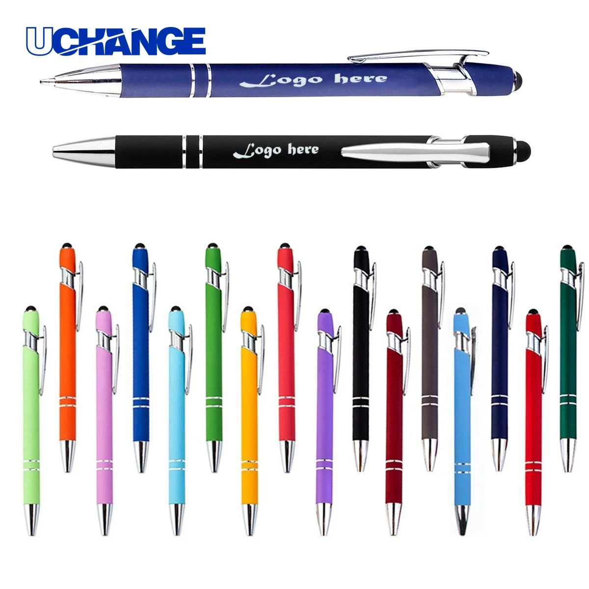 Laser Engraved Ballpoint Pen W Stylus for Branding, custom pen with logo imprint 1