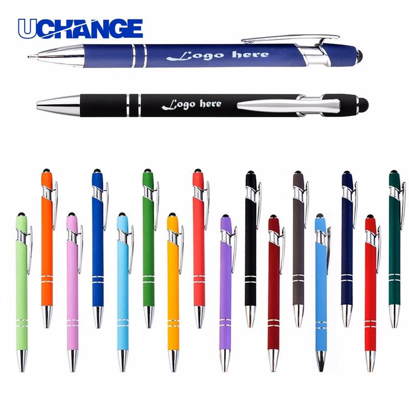 Laser Engraved Ballpoint Pen W Stylus for Branding