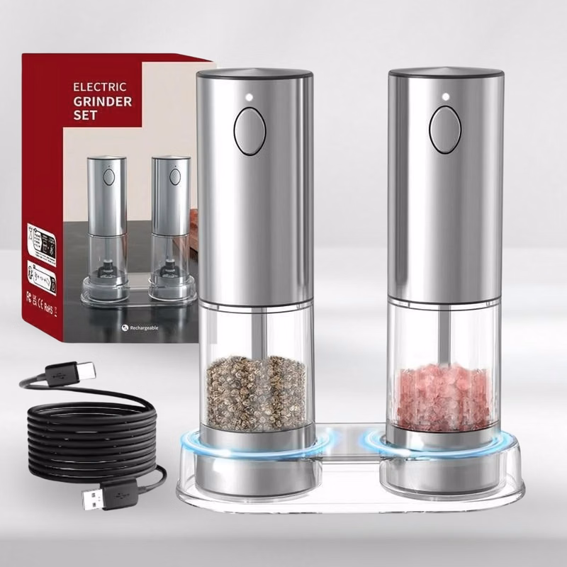 Electric Grinder Set – Adjustable Ceramic Grinders