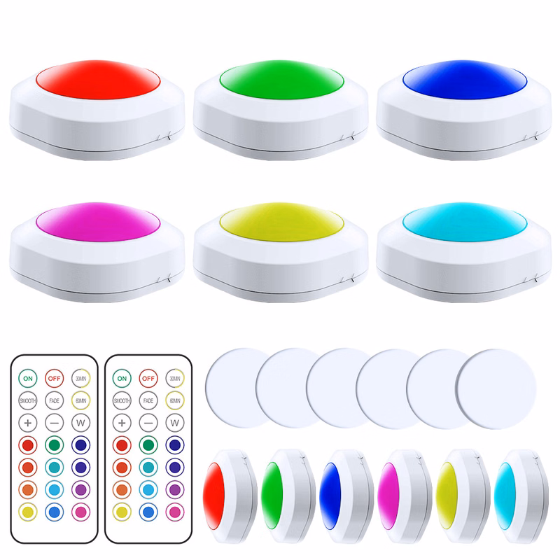 Adjustable remote control household kitchen bedroom cabinet 13 colors lamp RGB night light LED light