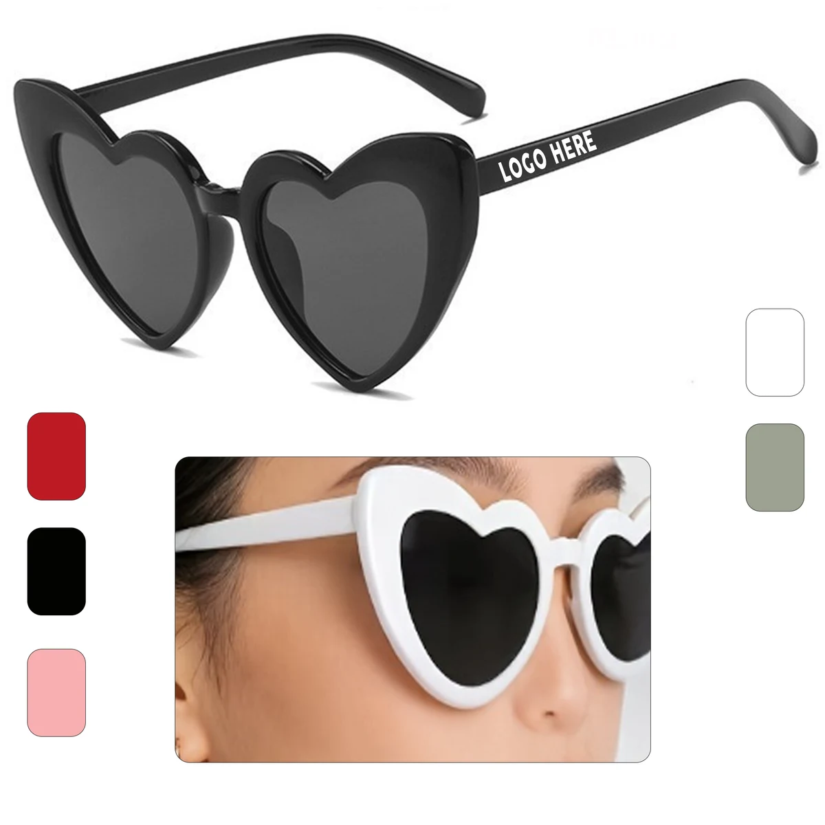 Romantic Heart Frame Holiday Eyewear 1