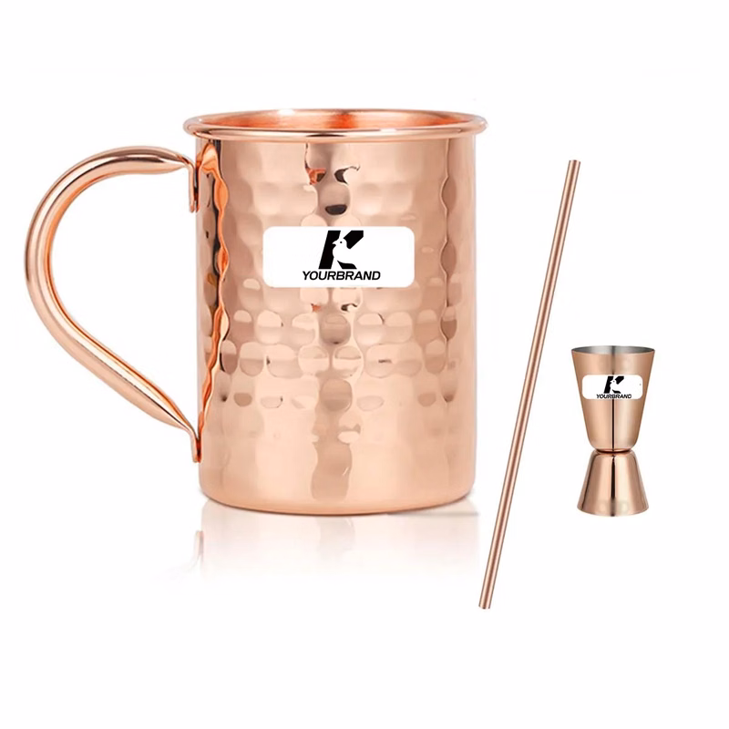 13oz Stylish Durable Pure Copper Plating Moscow Mule Mugs
