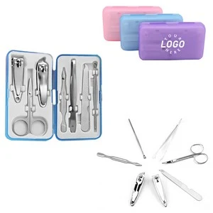 7 Pieces Manicure Set With Plastic Case 1