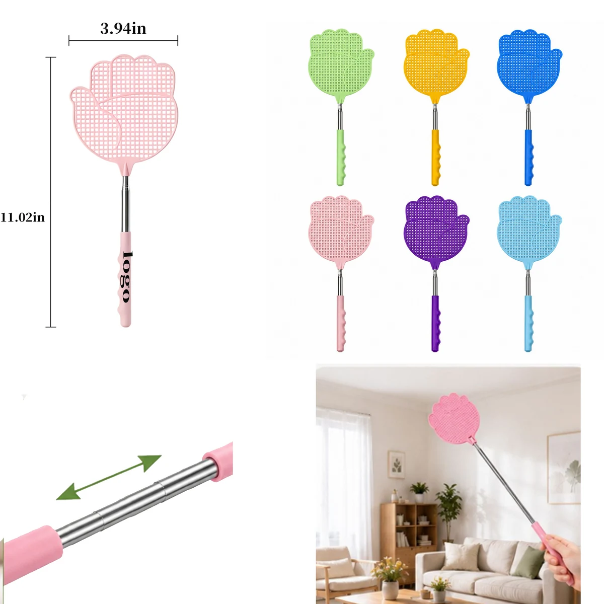 Telescopic Handle Mosquito Swatter 1