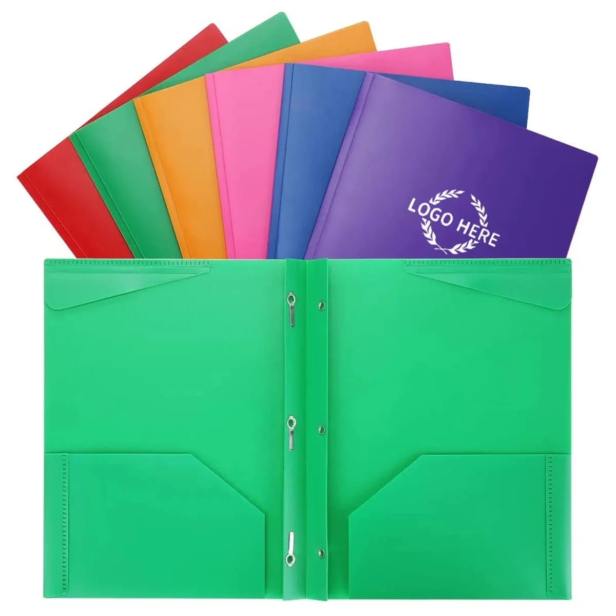 Folders with 2 Pockets and Prong with Fasteners 1