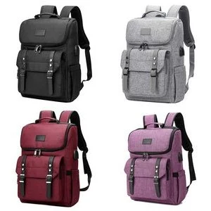 USB Charging Port Waterproof Smart Casual Sports School Travel Laptop Backpack Bag 1
