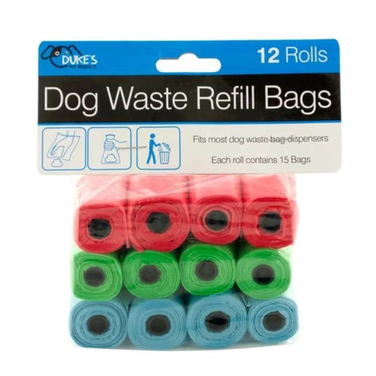 Dog Waste Refill Bags - Assorted 180 Count 1