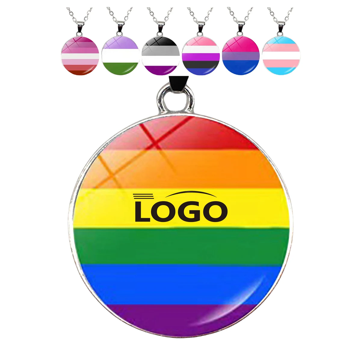 Rainbow Gay Pride Necklace MOQ20 1