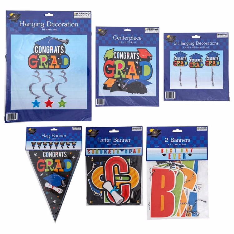 Graduation Party Decorations - Assorted Designs