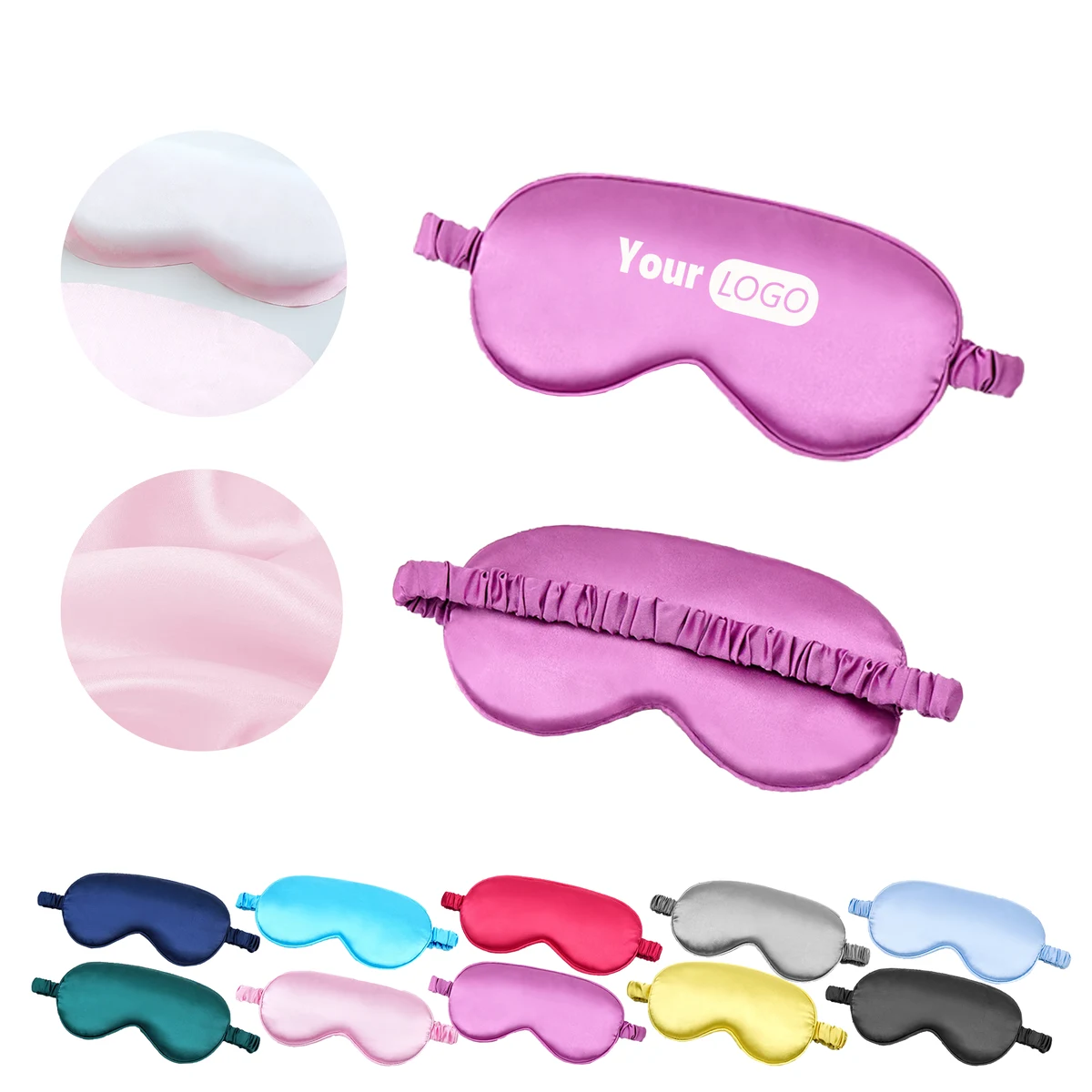 Eye Mask Made of Faux Silk MOQ 50 1