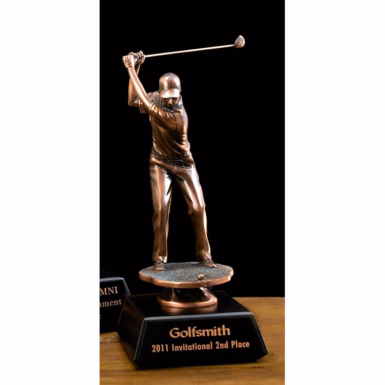 10" Bronzed Golfer Trophy