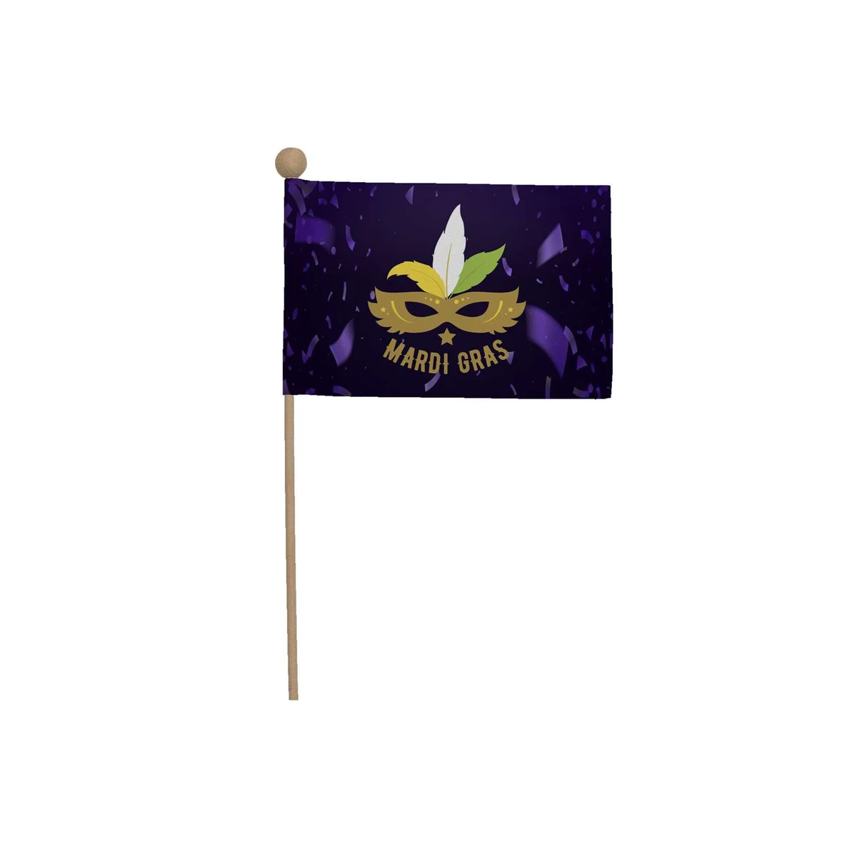 4" x 6" Stick Flag Kits with Ball Tip (Set of Six) 1
