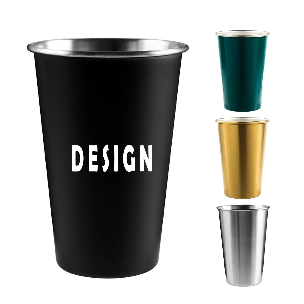 16oz Stainless Steel Pint Glass 1