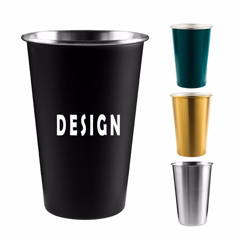 16oz Stainless Steel Pint Glass