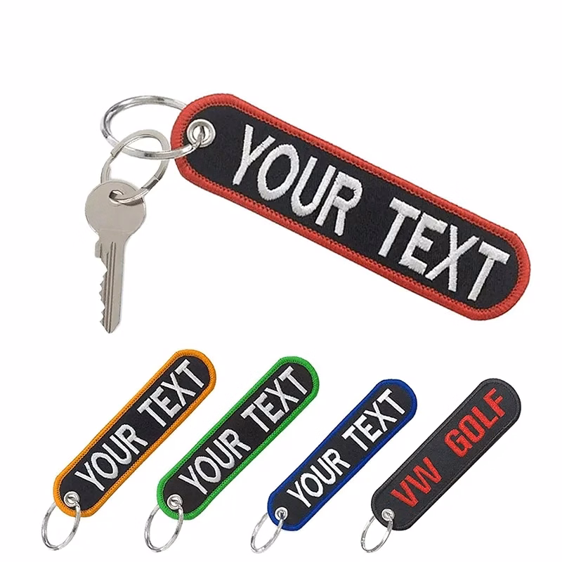 Custom Woven Key Tags