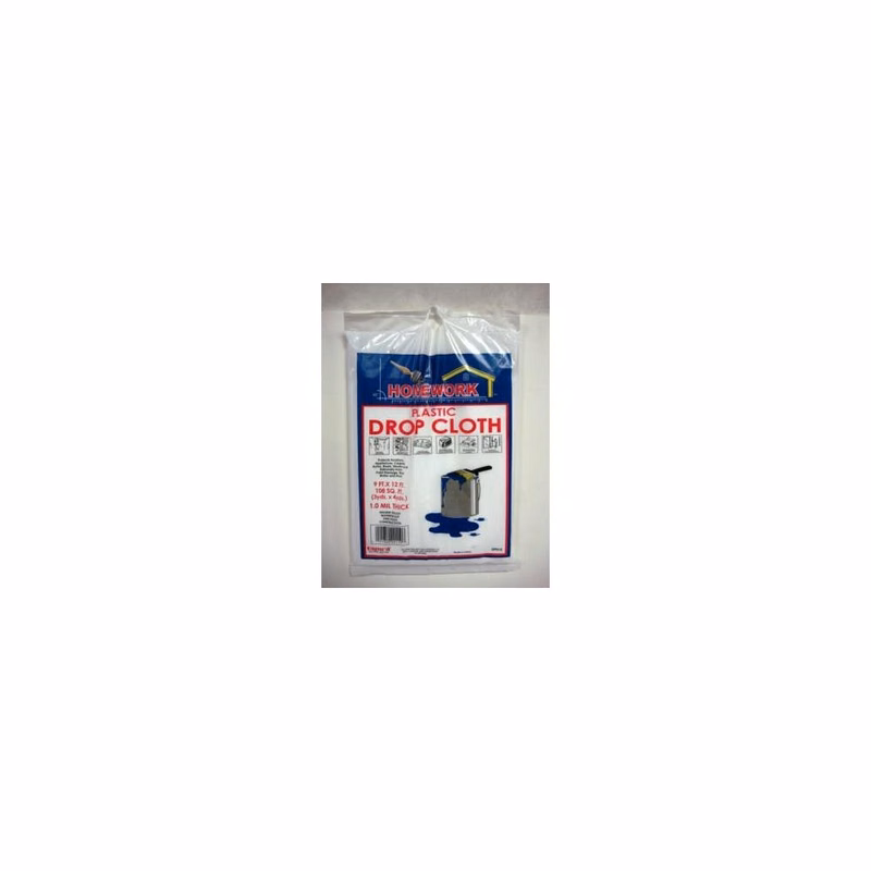 Plastic Drop Cloth - Medium Duty 9' x 12'