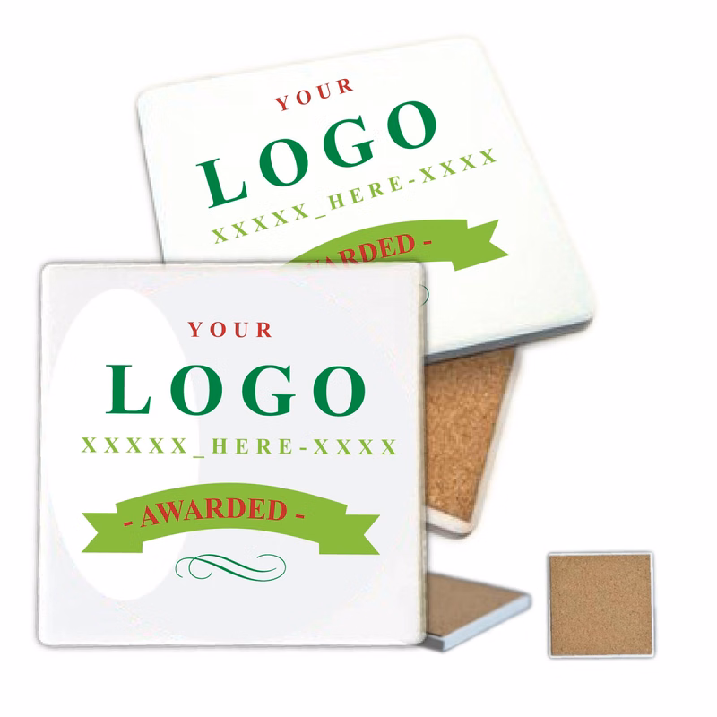 Full Color Absorbent Stone Drink Coasters