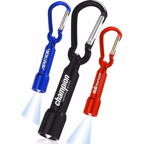 Small Metal Keylight with Carabiner