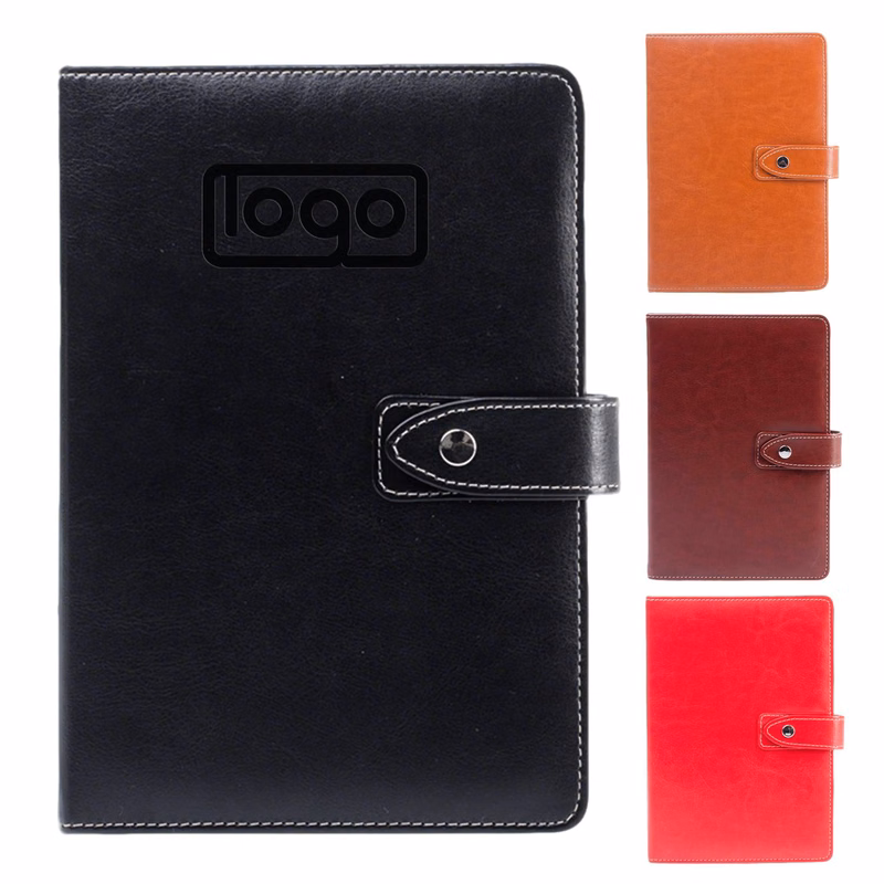 A5 Classic PU Leather Notebook W/ Button